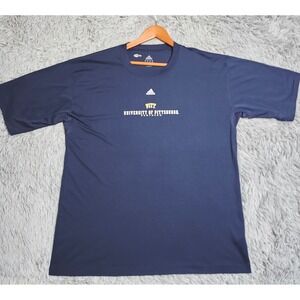 Adidas Pitt Panthers ClimaCool TShirt Mens XXL 2XL Blue Football NCAA Activewear